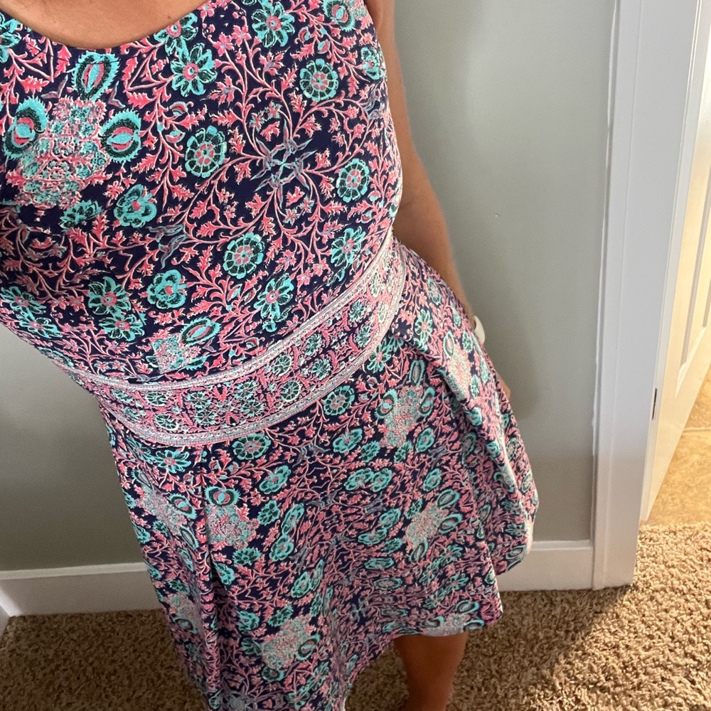 Strapless Patterned Dress - Picture 2 of 7